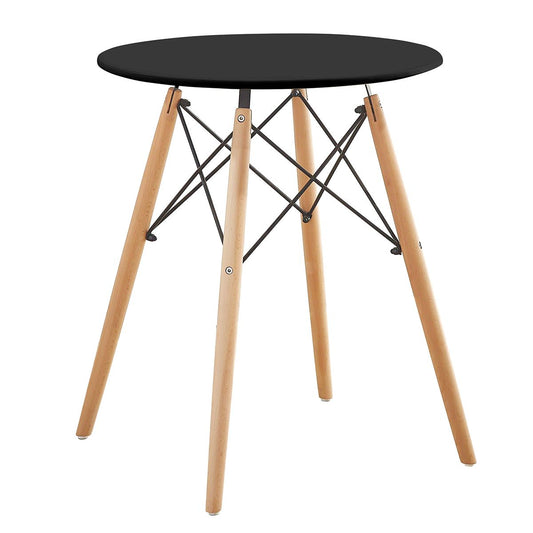 Τραπέζι ArteLibre RAPTOR Μαύρο MDF/Ξύλο 60x60x70cm - Hippiehome.gr