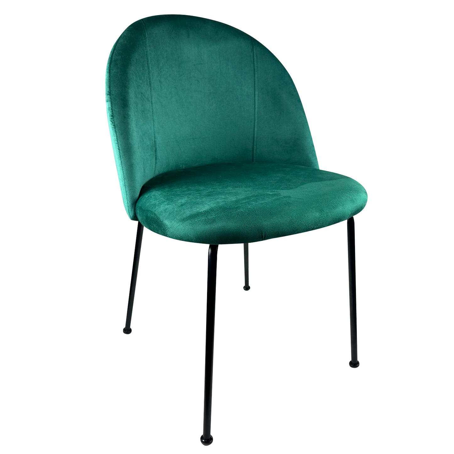 Καρέκλα Τραπεζαρίας ArteLibre TROUTMAN Κυπαρισσί/Μαύρο Βελούδο/Μέταλλο 58x50x80cm - Hippiehome.gr