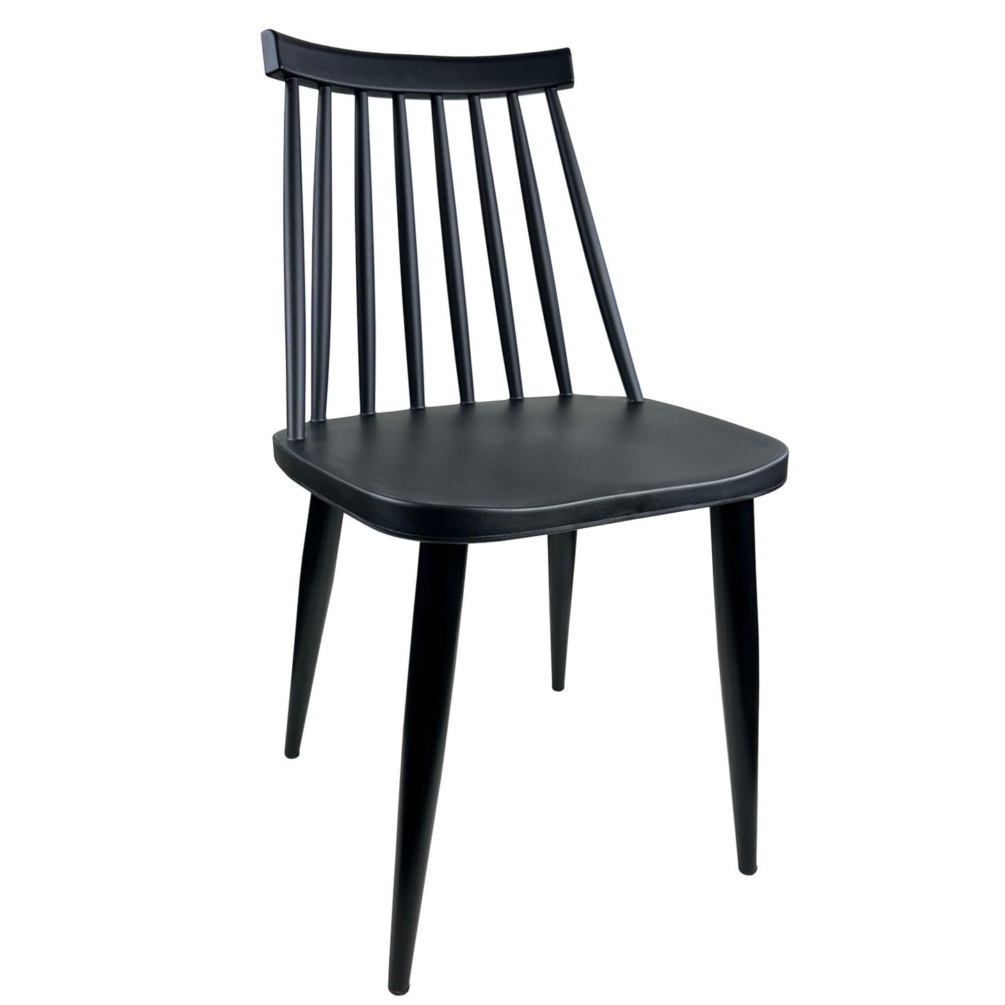 Καρέκλα Τραπεζαρίας ArteLibre CYGNET Μαύρο PP/Μέταλλο 46x43x78cm - Hippiehome.gr