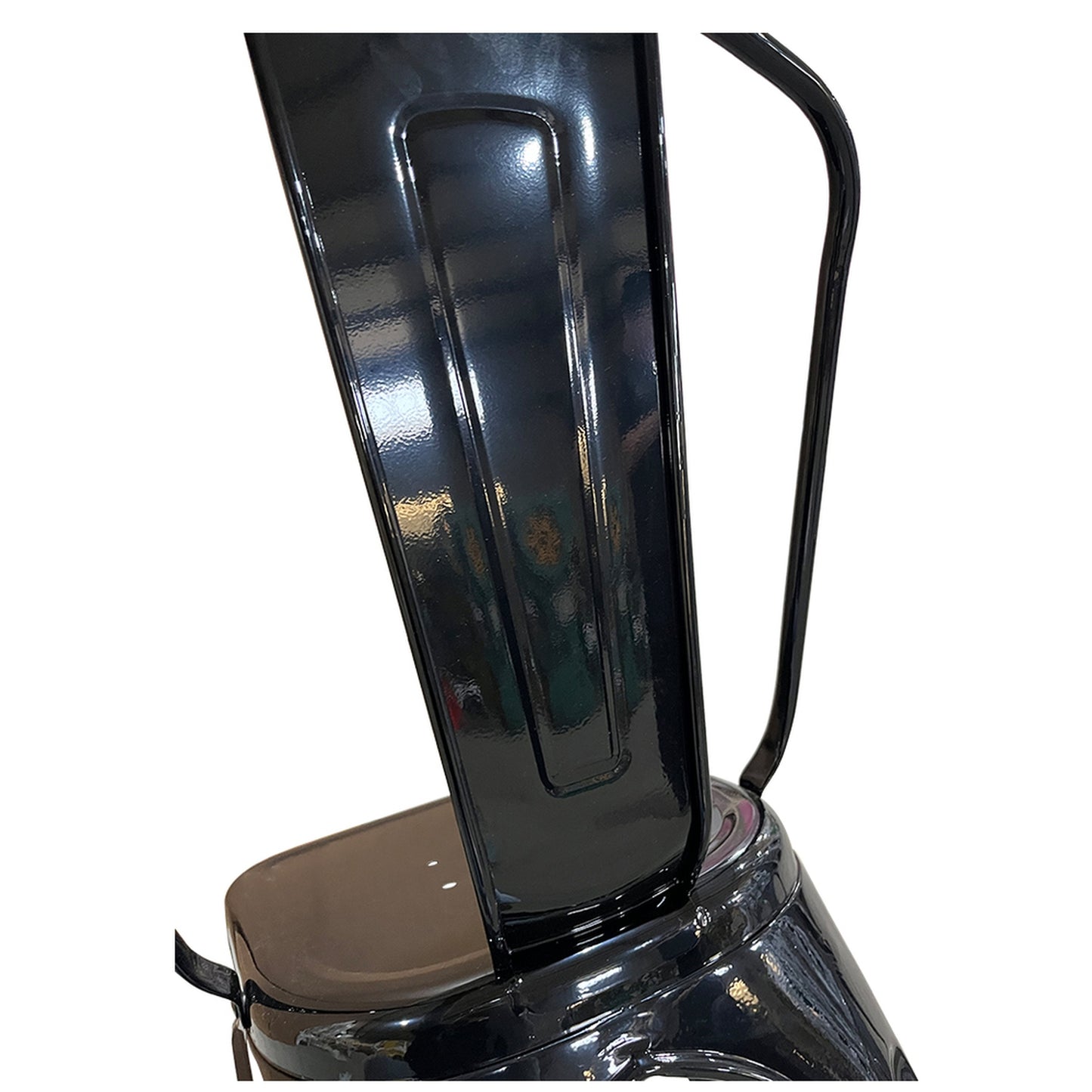 Καρέκλα ArteLibre Βιομηχανικού Τύπου Vintage TOLIKO Μαύρο Μέταλλο 44x49x84cm - Hippiehome.gr