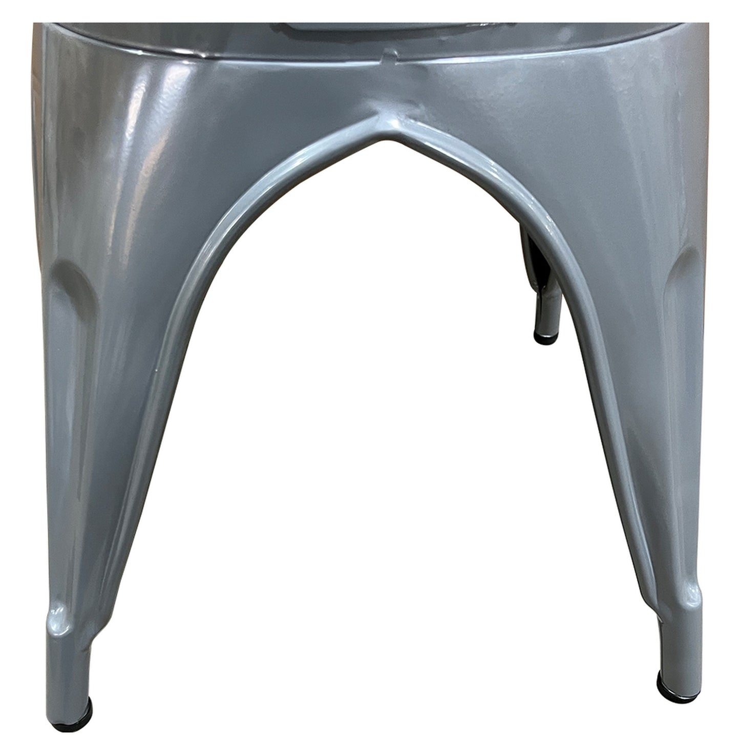 Καρέκλα ArteLibre Βιομηχανικού Τύπου Vintage TOLIKO Γκρι Μέταλλο 44x49x84cm - Hippiehome.gr