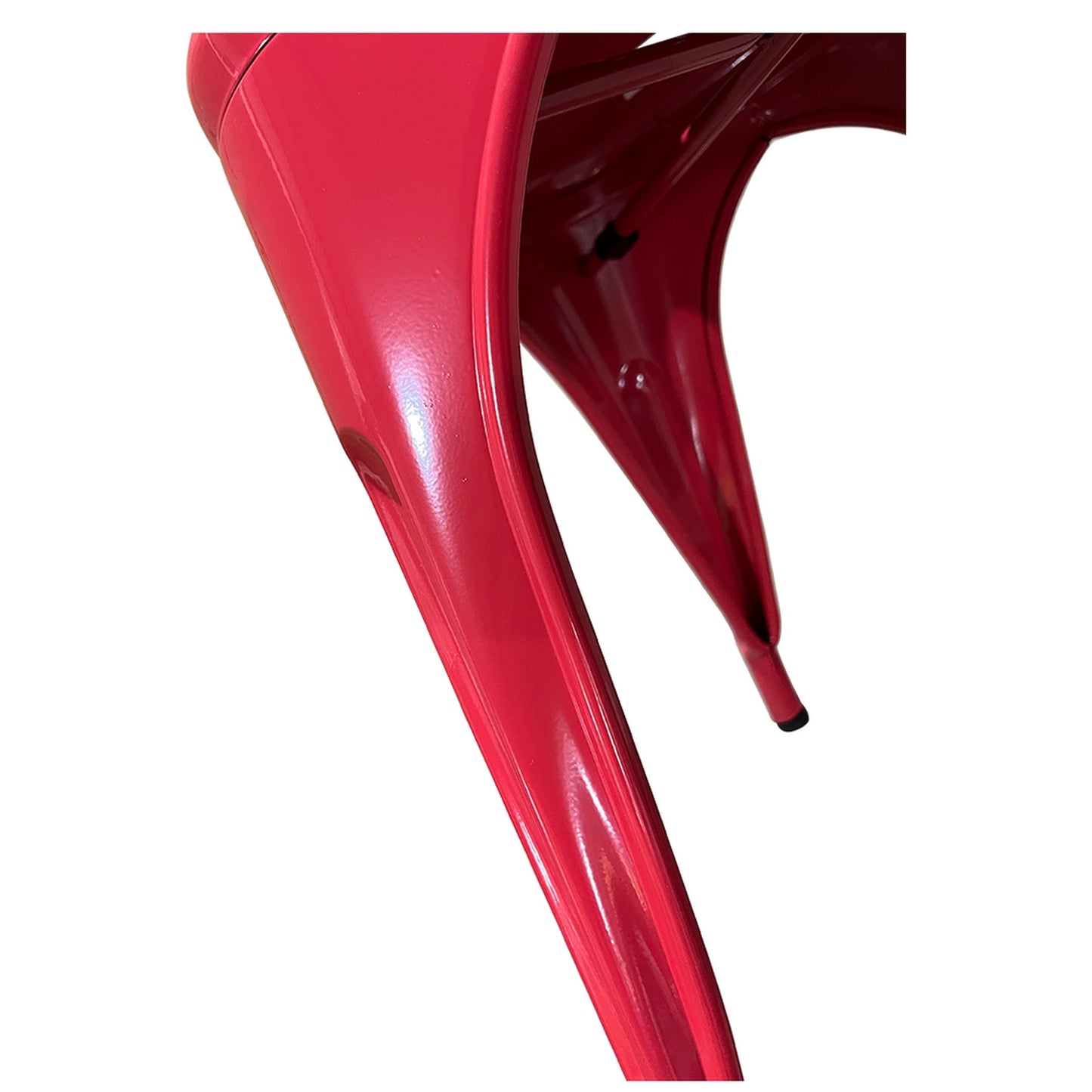 Καρέκλα ArteLibre Βιομηχανικού Τύπου Vintage TOLIKO Κόκκινο Μέταλλο 44x49x84cm - Hippiehome.gr