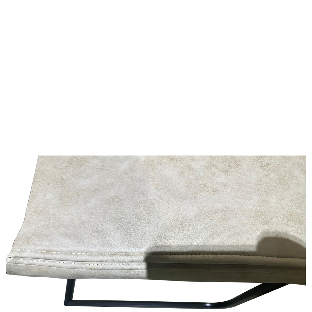 Καρέκλα Τραπεζαρίας ArteLibre ESTRELLA Μπεζ/Μαύρο PU/Μέταλλο 43x56x95cm - Hippiehome.gr