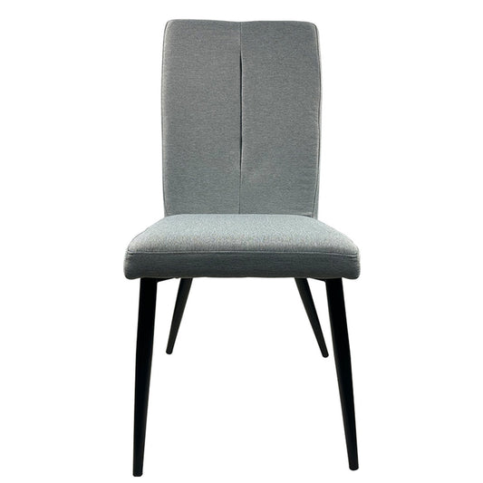 Καρέκλα Τραπεζαρίας ArteLibre FANDANGO Γκρι/Μαύρο Ύφασμα/Μέταλλο 43x56x97cm - Hippiehome.gr