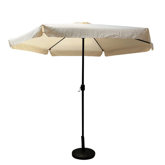 Ομπρέλα Κήπου ArteLibre GRENADINE Μπεζ/Μαύρο Αλουμίνιο/Ύφασμα Φ3x2.45m - Hippiehome.gr