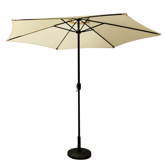 Ομπρέλα Κήπου ArteLibre HOWE Μπεζ/Μαύρο Αλουμίνιο/Ύφασμα Φ3x2.45m - Hippiehome.gr