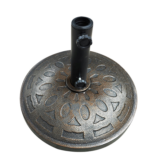 Βάση Ομπρέλας ArteLibre SOCOTRA 15kg Μαύρο Τσιμέντο/Πλαστικό 48x8cm - Hippiehome.gr