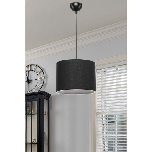 Φωτιστικό οροφής μονόφωτο PWL-1115 pakoworld Ε27 μαύρο Φ22x16,5εκ - Hippiehome.gr