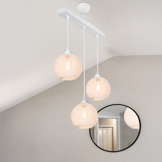 Φωτιστικό οροφής τρίφωτο PWL-0973 II pakoworld Ε27 λευκό 50x18x85εκ - Hippiehome.gr