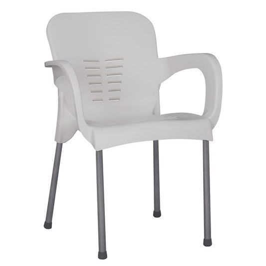 Καρέκλα Κήπου ArteLibre Eco Λευκό Ανακυκλωμένο PP 60x50x80xcm - Hippiehome.gr