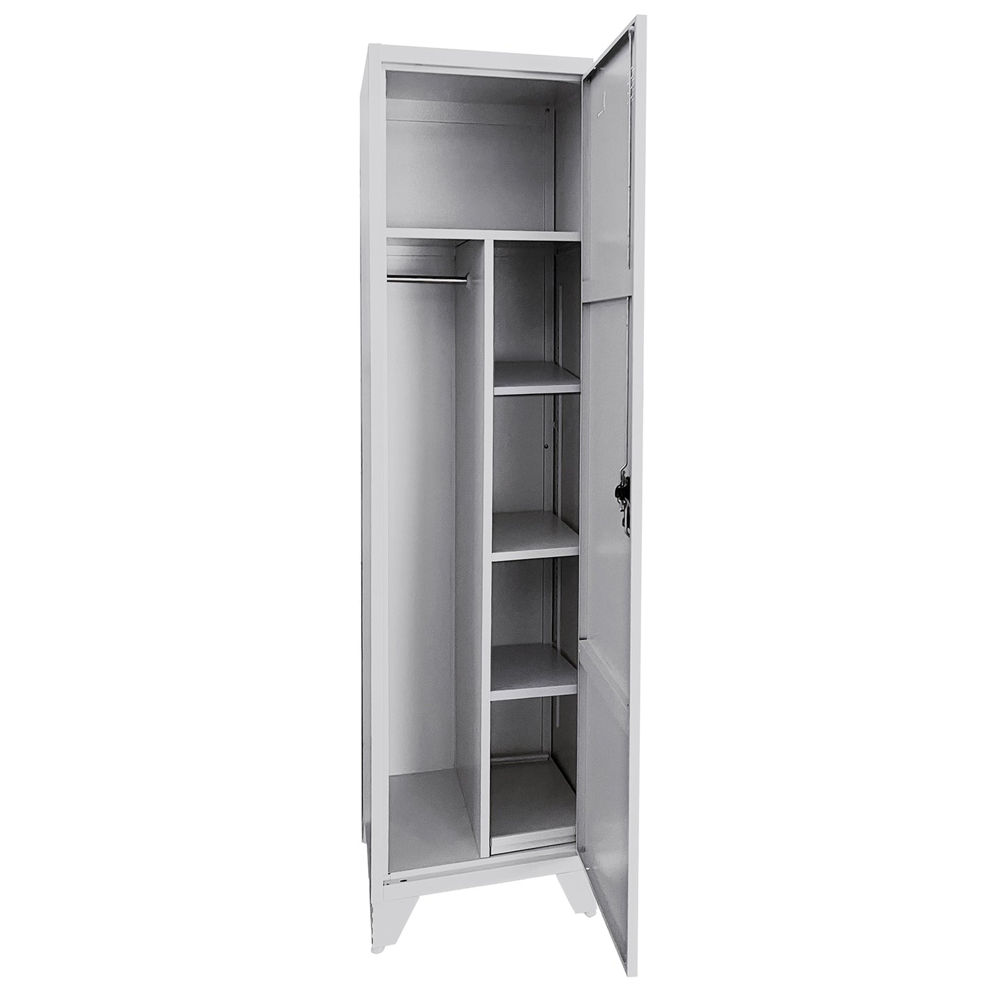 Φοριαμός ArteLibre IKORIN Ανοιχτό Γκρι Μέταλλο 50x50x185cm - Hippiehome.gr