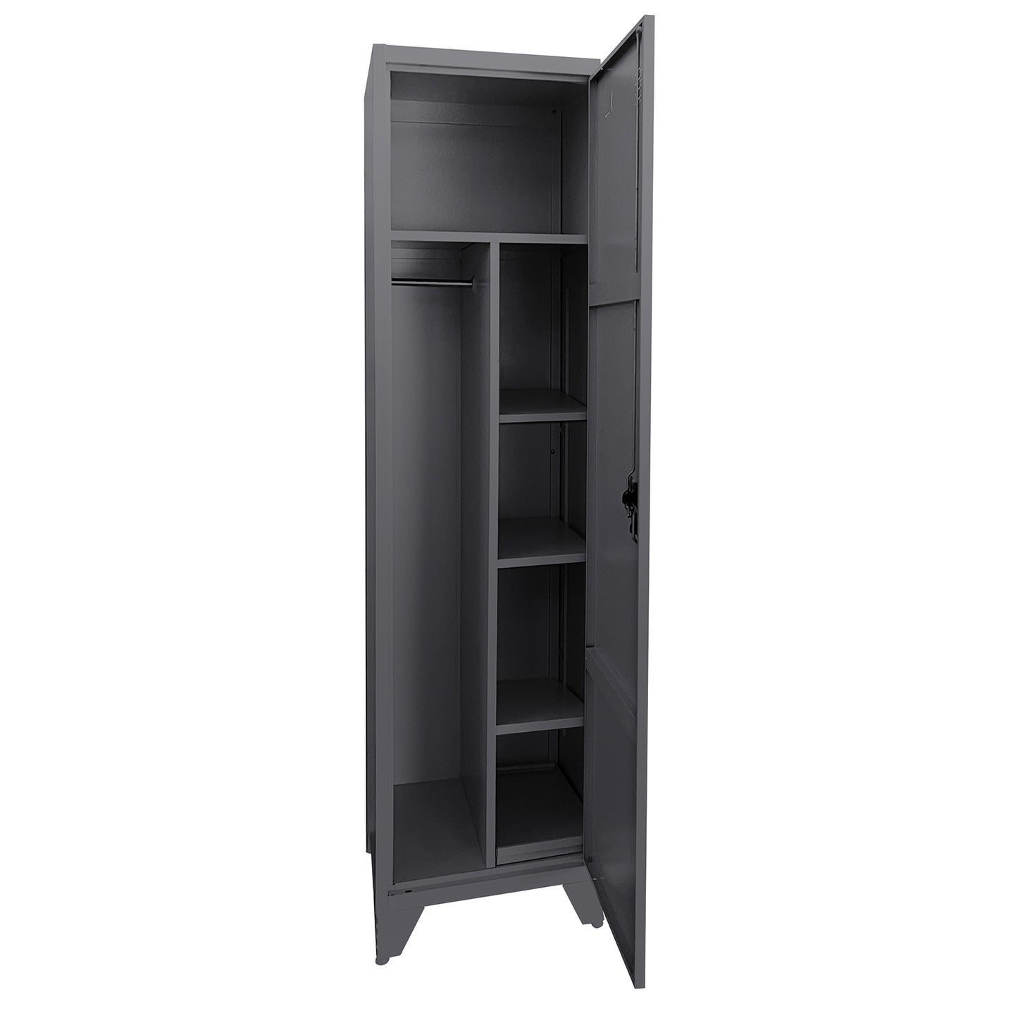 Φοριαμός ArteLibre IKORIN Σκούρο Γκρι Μέταλλο 50x50x185cm - Hippiehome.gr