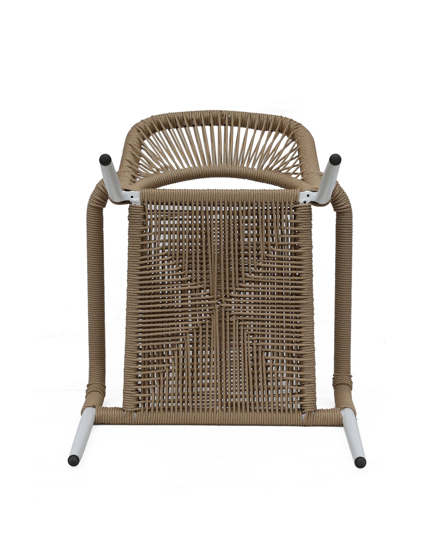 Πολυθρόνα Κήπου ArteLibre TINKISSO Λευκό/Φυσικό Αλουμίνιο/Rattan 57x63x82cm - Hippiehome.gr