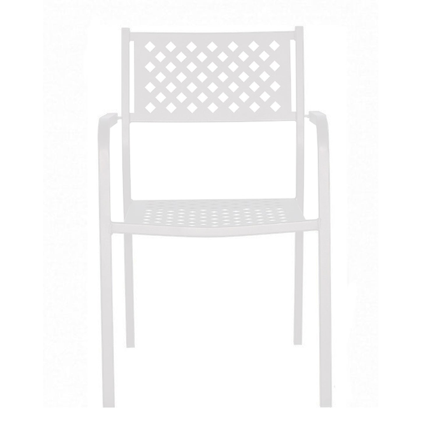 Πολυθρόνα Κήπου ArteLibre MONTU Λευκό Μέταλλο 54x51x84cm - Hippiehome.gr