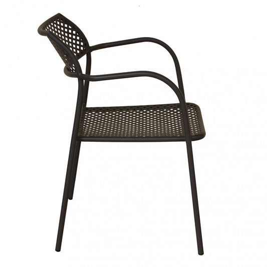 Πολυθρόνα Κήπου ArteLibre SOBEK Μαύρο Μέταλλο 55x57x76cm - Hippiehome.gr