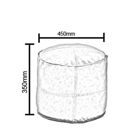 Πουφ ArteLibre CHISISI Camel Δέρμα Φ45x35cm - Hippiehome.gr