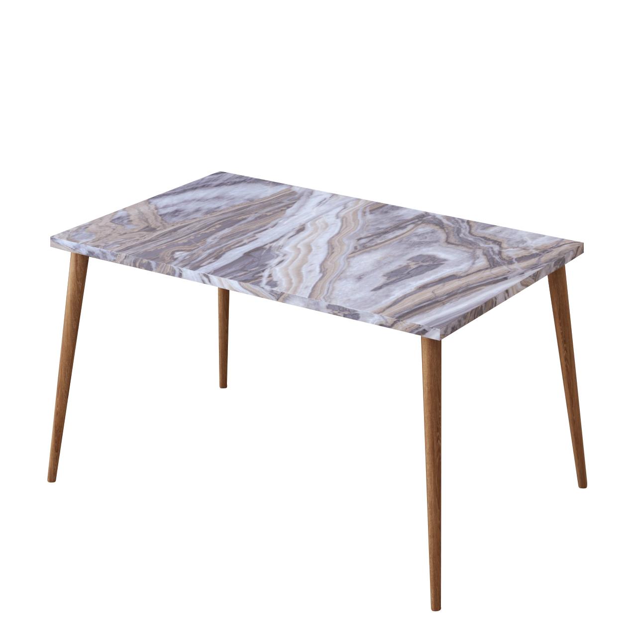 Τραπεζάκι Σαλονιού ArteLibre AMALUR Γκρι/Όψη Μαρμάρου Μοριοσανίδα/Ξύλο 40x72x45cm - Hippiehome.gr