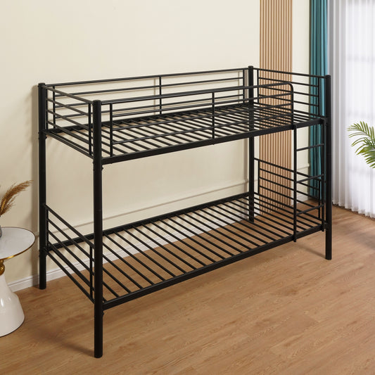 Κουκέτα ArteLibre NICKY Μαύρο Μέταλλο 97x210x160cm (Στρώμα 90x200cm) - Hippiehome.gr