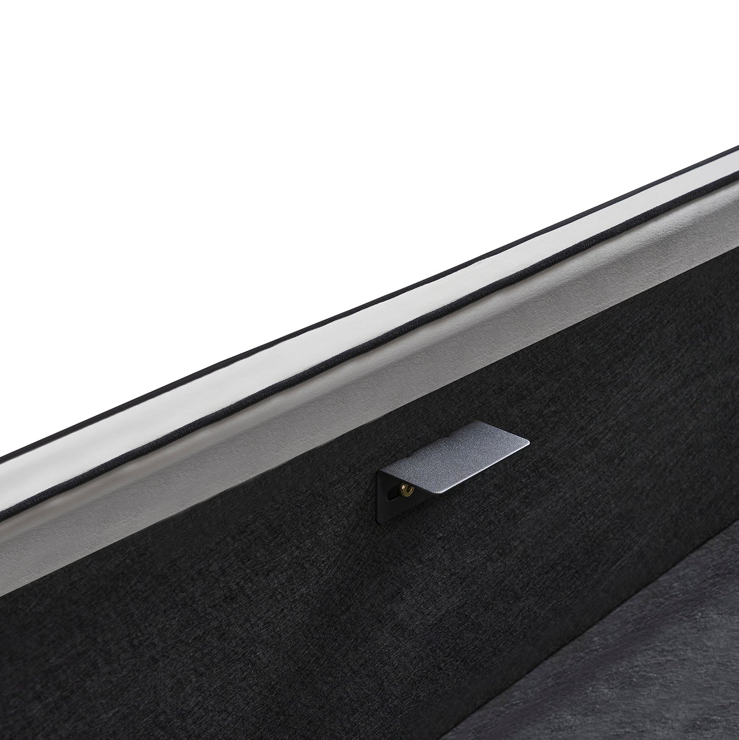 Κρεβάτι Υπέρδιπλο ArteLibre WICHITA Γκρι Ύφασμα Για Στρώμα 160x200cm - Hippiehome.gr