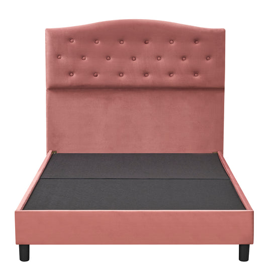 Κρεβάτι Ημίδιπλο ArteLibre JUNIPER Σάπιο Μήλο Ύφασμα Για Στρώμα 120x200cm - Hippiehome.gr