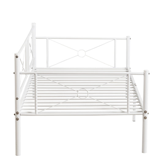 Καναπές Κρεβάτι ArteLibre CIMARRON Λευκό Μέταλλο Για Στρώμα 90x190cm - Hippiehome.gr