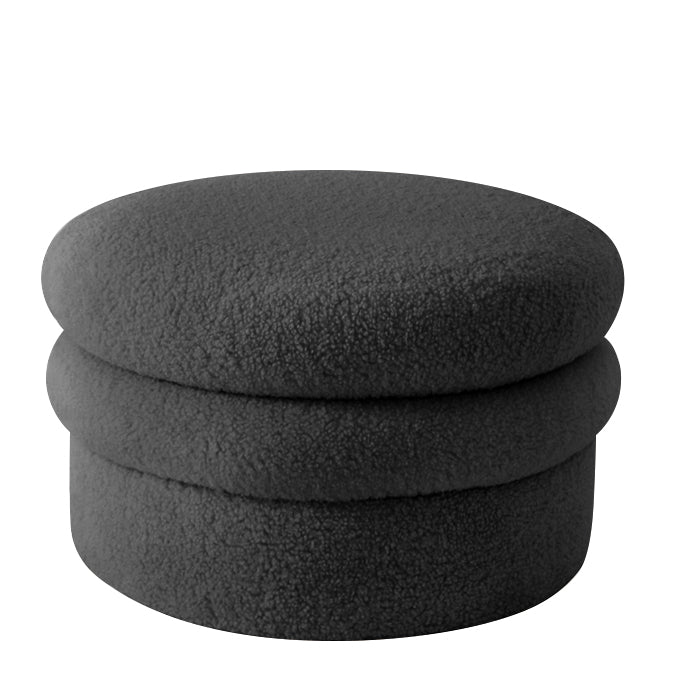 Σκαμπό ArteLibre SPECIOZA Με Αποθηκευτικό Χώρο Μαύρο Ύφασμα Cashmere 60x60x35cm - Hippiehome.gr