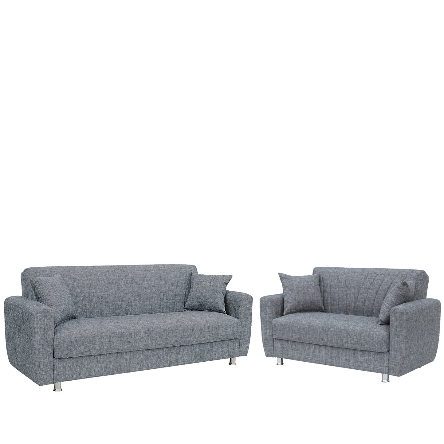 Σετ Σαλόνι ArteLibre JUAN Διθέσιος και Τριθέσιος Γκρι - Hippiehome.gr