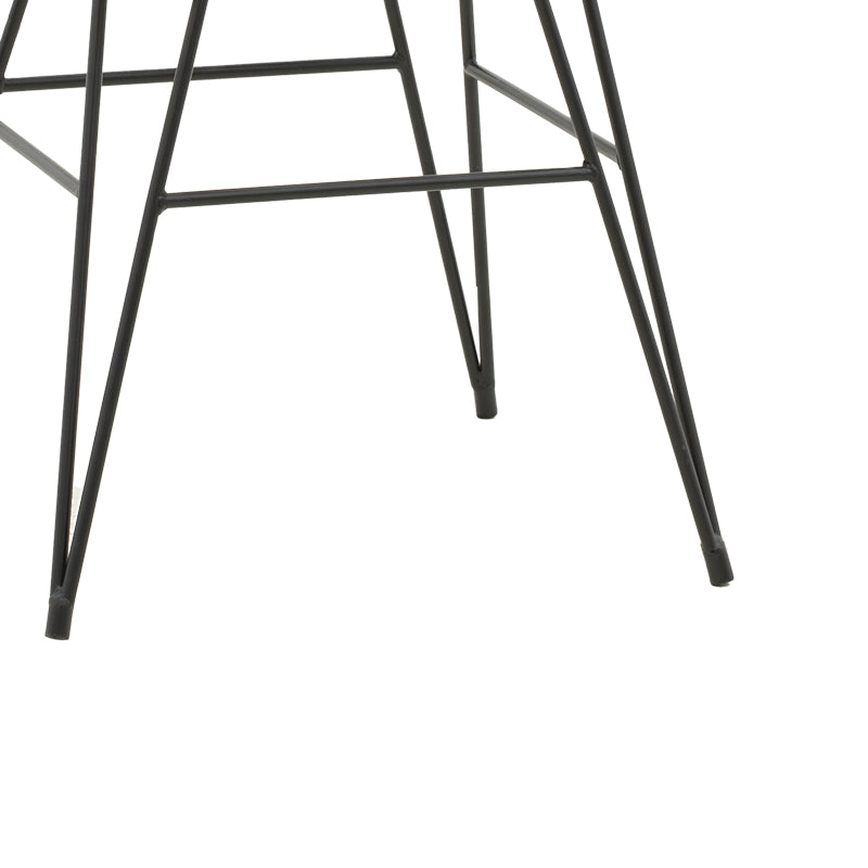 Πολυθρόνα Naoki pakoworld rattan σε φυσική απόχρωση με μαύρο μαξιλάρι και μεταλλικό μαύρο πόδι 58x64x81εκ - Hippiehome.gr