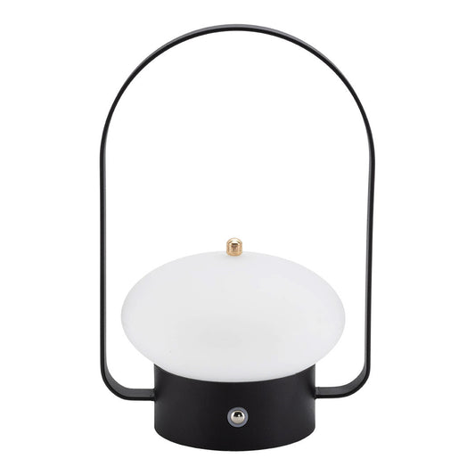 Επιτραπέζιο Φωτιστικό ArteLibre LED Φορητό BARCELONA Με Κουδούνι Ρεσεψιόν/Καλέσματος Μαύρο/Λευκό Μέταλλο/Πλαστικό 13x11x - Hippiehome.gr