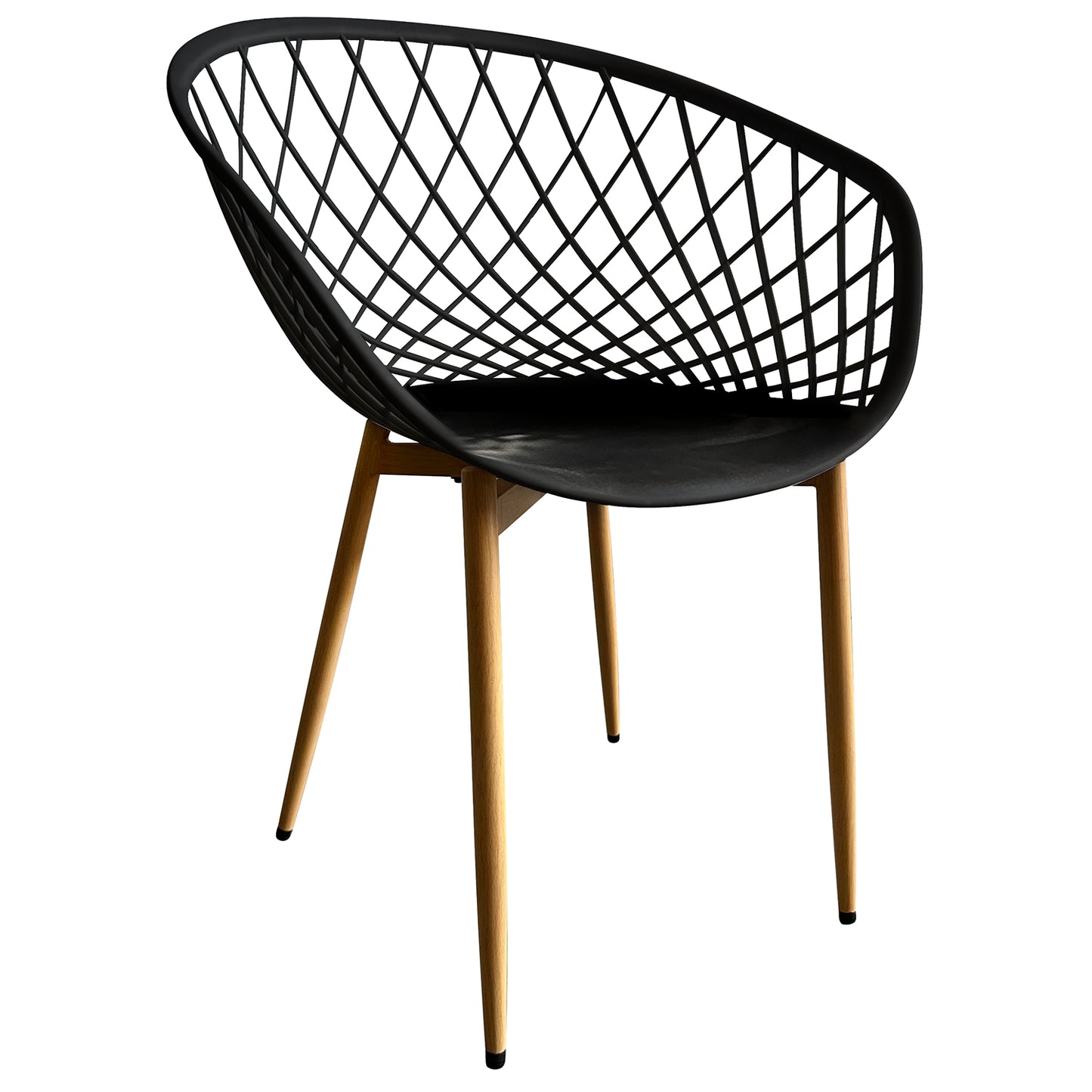 Καρέκλα Κήπου ArteLibre BALI Μαύρο/Φυσικό PP/Μέταλλο 62x42x82cm - Hippiehome.gr