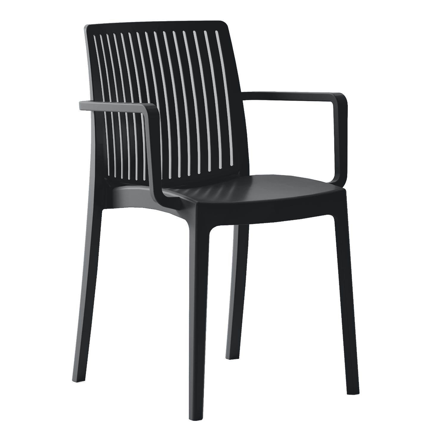 Πολυθρόνα Κήπου ArteLibre BARTS Μαύρο PP 53x55.2x82cm - Hippiehome.gr