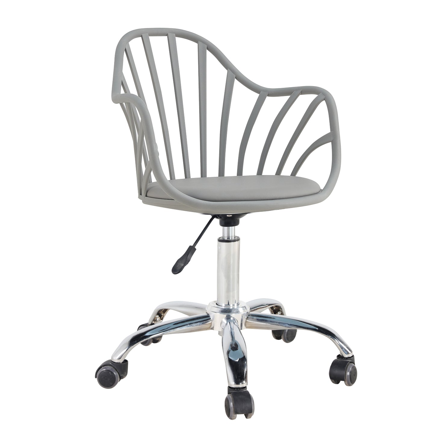 Καρέκλα Γραφείου ArteLibre SRI-LANKA Γκρι Σκούρο PP/PU 56.5x55.5x83cm - Hippiehome.gr