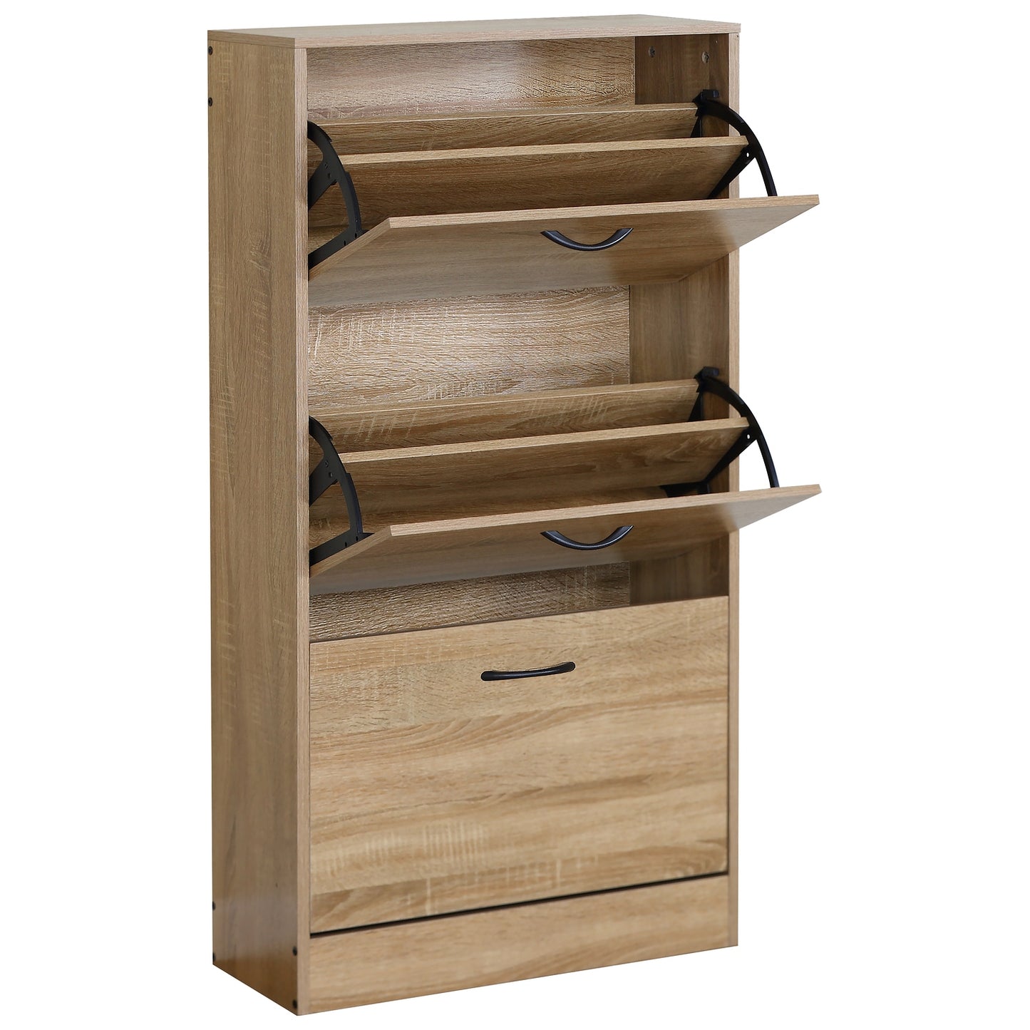 Παπουτσοθήκη ArteLibre BRANTLEY Δρυς Μοριοσανίδα 60x24x116cm - Hippiehome.gr