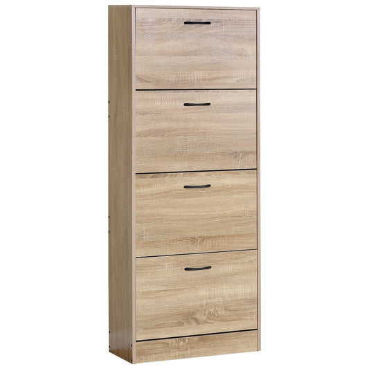 Παπουτσοθήκη ArteLibre BRANTLEY Δρυς Μοριοσανίδα 60x24x150cm - Hippiehome.gr