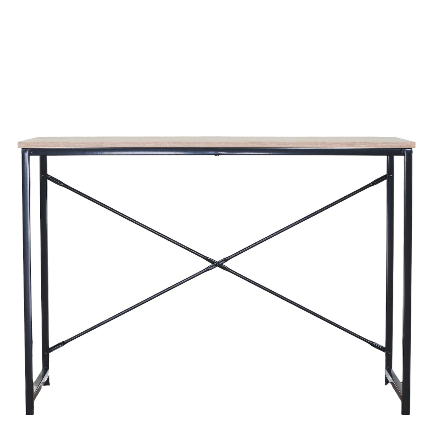 Γραφείο ArteLibre HALDEN Δρυς/Μαύρο Μοριοσανίδα/Μέταλλο 100x40x70cm - Hippiehome.gr