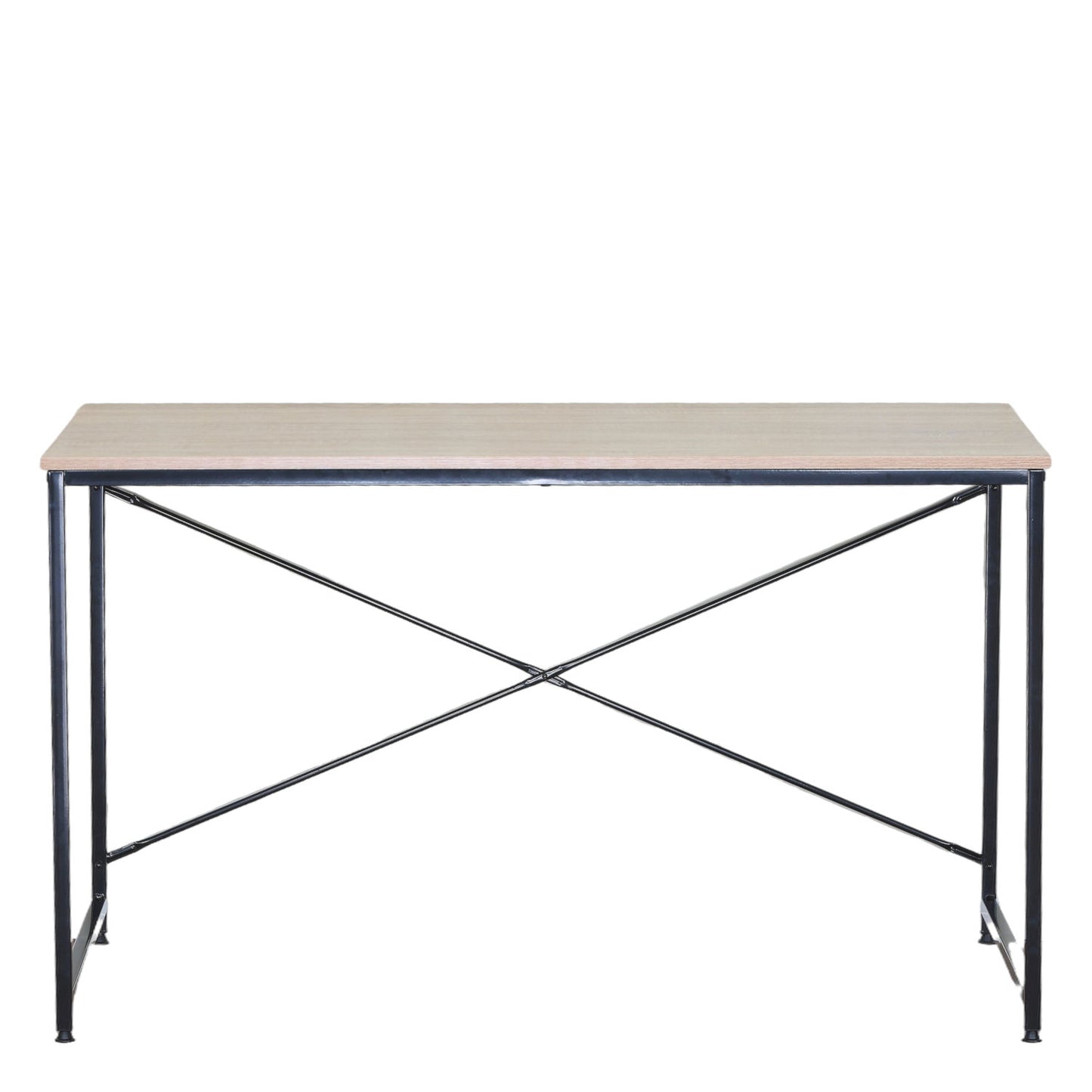 Γραφείο ArteLibre IVERTON Δρυς/Μαύρο Μοριοσανίδα/Μέταλλο 120x60x70cm - Hippiehome.gr