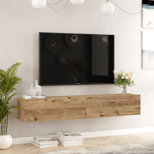 Έπιπλο Τηλεόρασης ArteLibre KENT Πεύκο Μοριοσανίδα 180x31.6x29.6cm - Hippiehome.gr