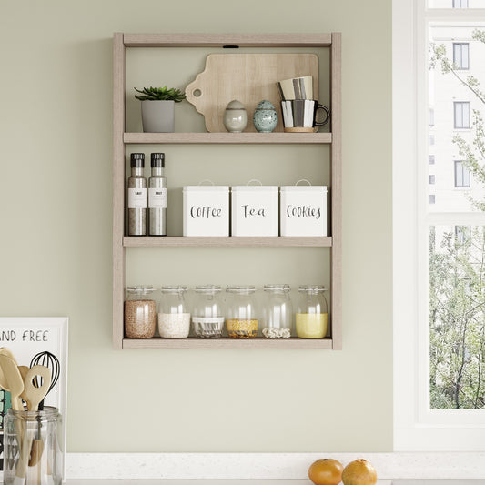 Ράφι Τοίχου ArteLibre EARLS Οξιά Μοριοσανίδα 43.2x9x60cm - Hippiehome.gr