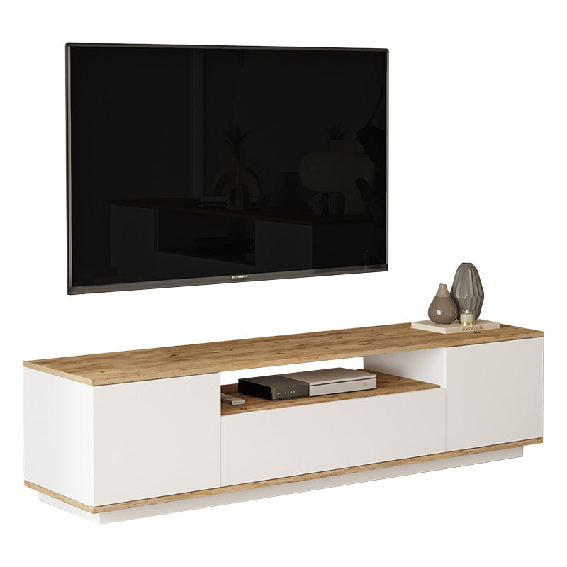 Έπιπλο τηλεόρασης Soren pakoworld sonoma-λευκό 180x.44.5x44.6εκ - Hippiehome.gr