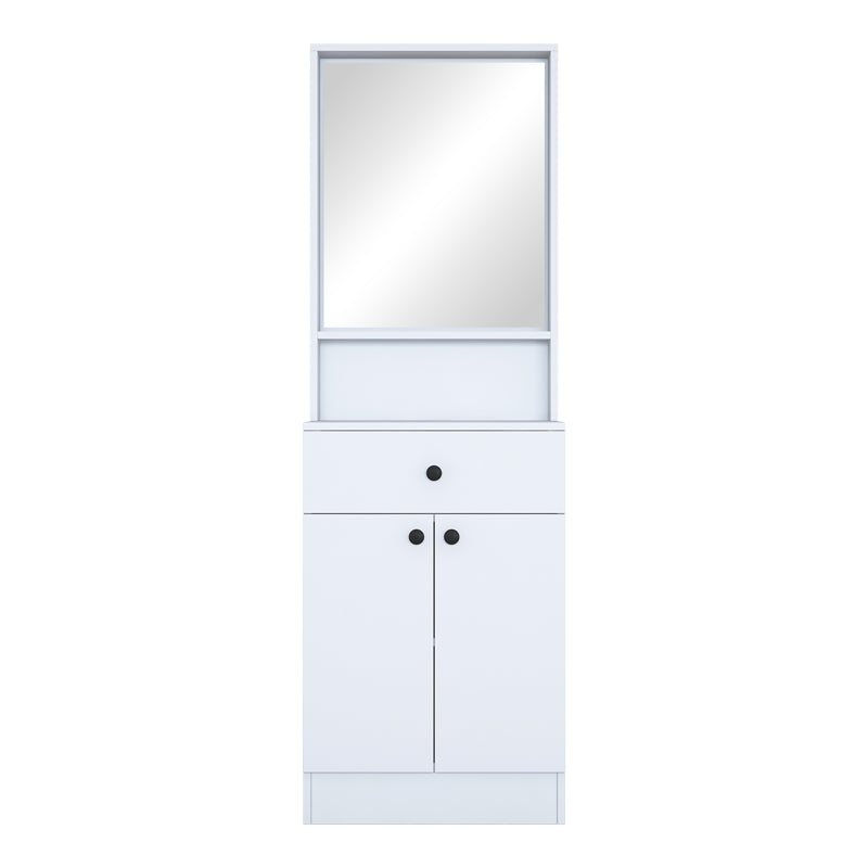 Έπιπλο εισόδου Rockder pakoworld λευκό μελαμίνης 60x35.5x182.8εκ - Hippiehome.gr