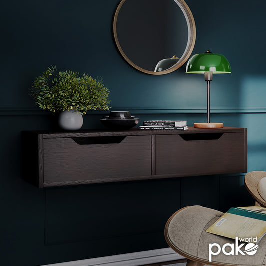 Κονσόλα επιτοίχια Alberto pakoworld σε wenge απόχρωση100x32.5x22εκ - Hippiehome.gr