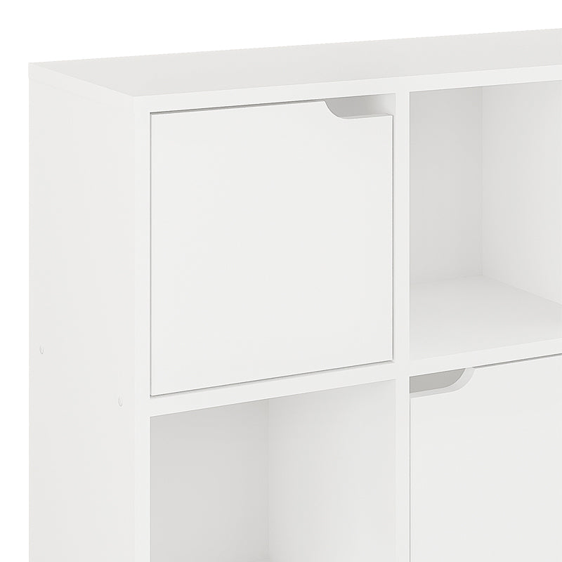 Βιβλιοθήκη Bookel pakoworld σε λευκή απόχρωση 88.5x27.5x89.3εκ - Hippiehome.gr