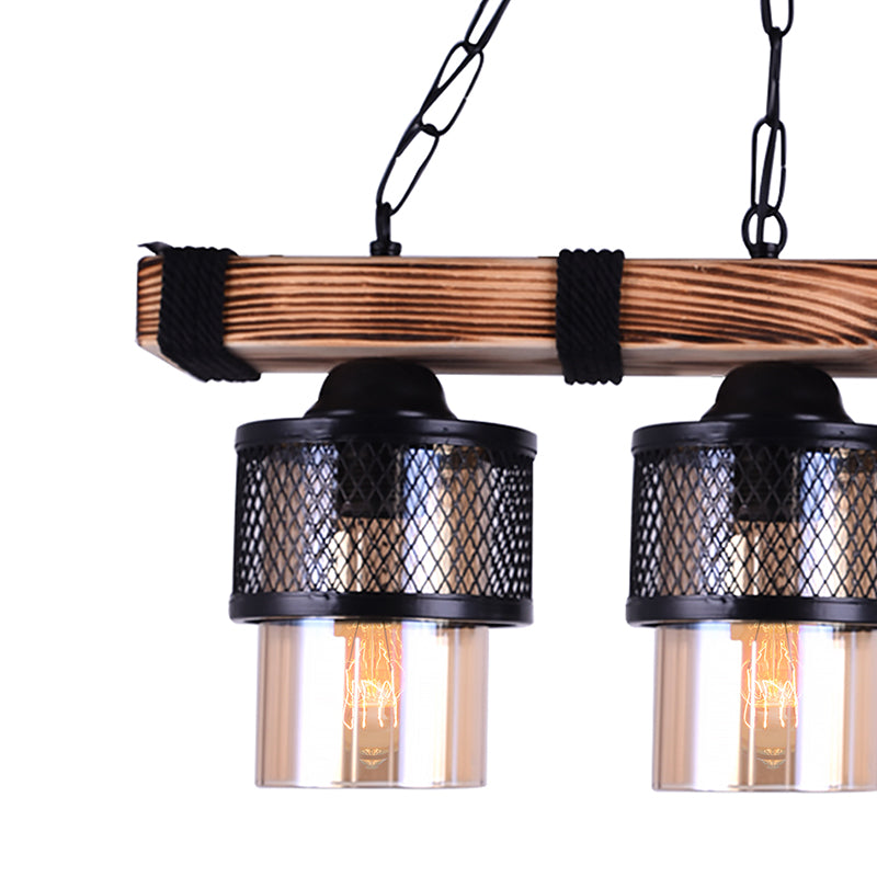 Φωτιστικό οροφής τρίφωτο PWL-1046 pakoworld Ε27 μαύρο-καρυδί 50x15x65εκ - Hippiehome.gr