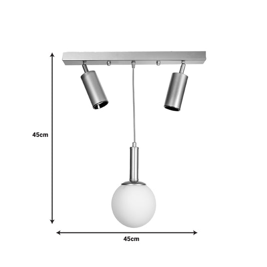 Φωτιστικό οροφής Barten pakoworld E27 μαύρο μέταλλο 50x15x55εκ - Hippiehome.gr