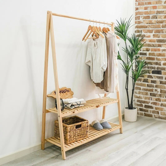 Έπιπλο εισόδου Belgia pakoworld φυσικό ξύλο 96x20x148εκ - Hippiehome.gr