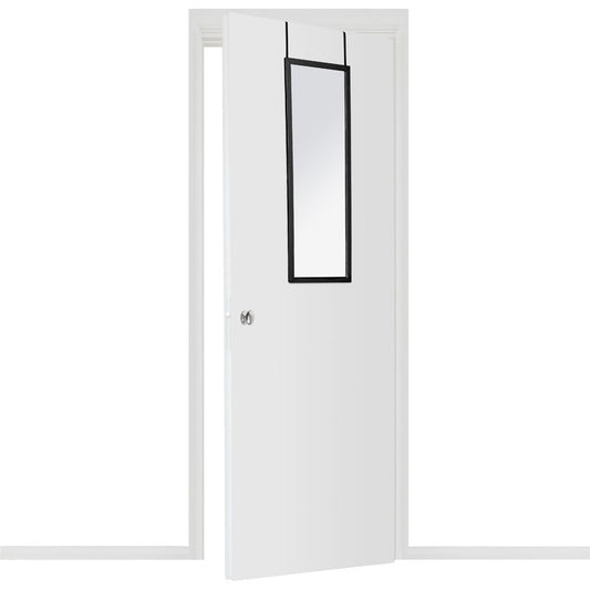 Καθρέπτης πόρτας PWD-0111 pakoworld polyresin-μαύρο 34x1.7x94εκ - Hippiehome.gr