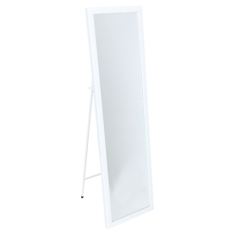 Καθρέπτης δαπέδου PWD-0112 pakoworld polyresin-γυαλί λευκό 39x35.5x125εκ - Hippiehome.gr
