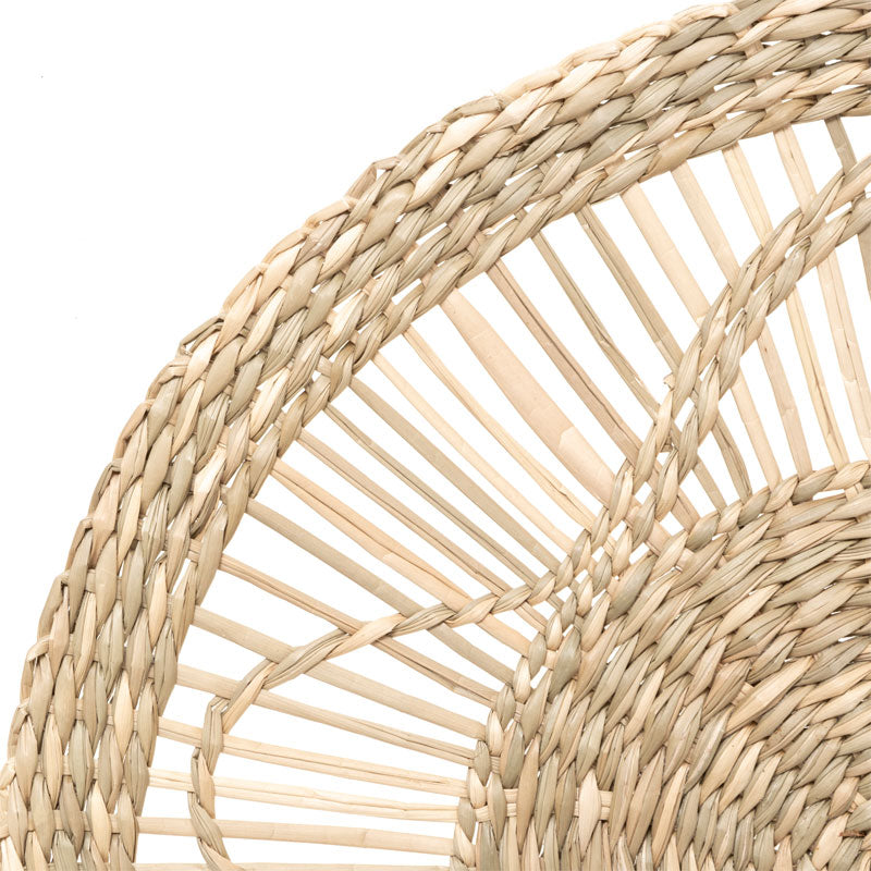 Διακοσμητικό τοίχου Lela pakoworld σετ 3 τεμαχίων φυσικό - Hippiehome.gr