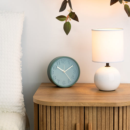 Επιτραπέζιο φωτιστικό PWL-1210 pakoworld Ε14 60W κεραμικό σε λευκό gloss χρώμα Φ13x25εκ - Hippiehome.gr