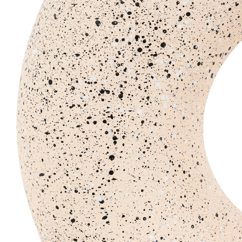 Βάζο Circkly pakoworld κεραμικό σε λευκή-μαύρη απόχρωση 27x9.5x30εκ - Hippiehome.gr